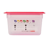Cambro Safetrak IML Polypropylene Food Storage Container 1/2 GN 150mm