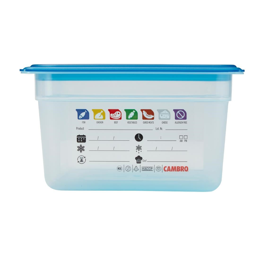 Cambro Safetrak IML Polypropylene Food Storage Container 1/2 GN 150mm