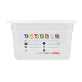 Cambro Safetrak IML Polypropylene Food Storage Container 1/2 GN 150mm