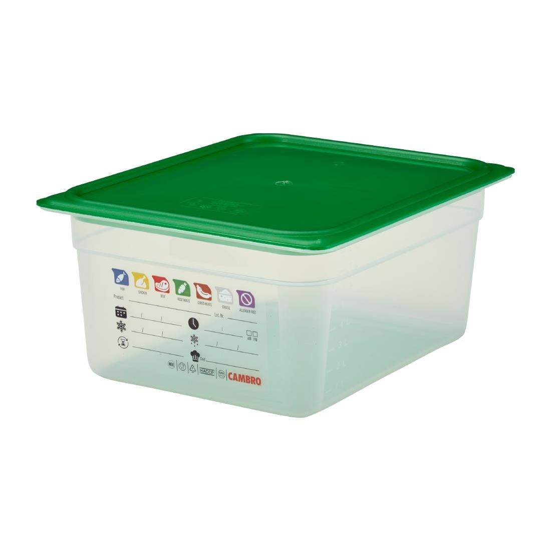 Cambro Safetrak IML Polypropylene Food Storage Container 1/2 GN 150mm