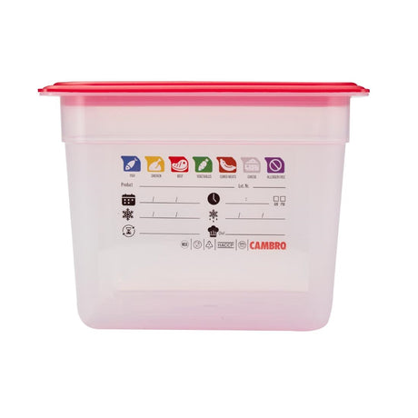 Cambro Safetrak IML Polypropylene Food Storage Container 1/2 GN 200mm
