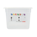 Cambro Safetrak IML Polypropylene Food Storage Container 1/2 GN 200mm