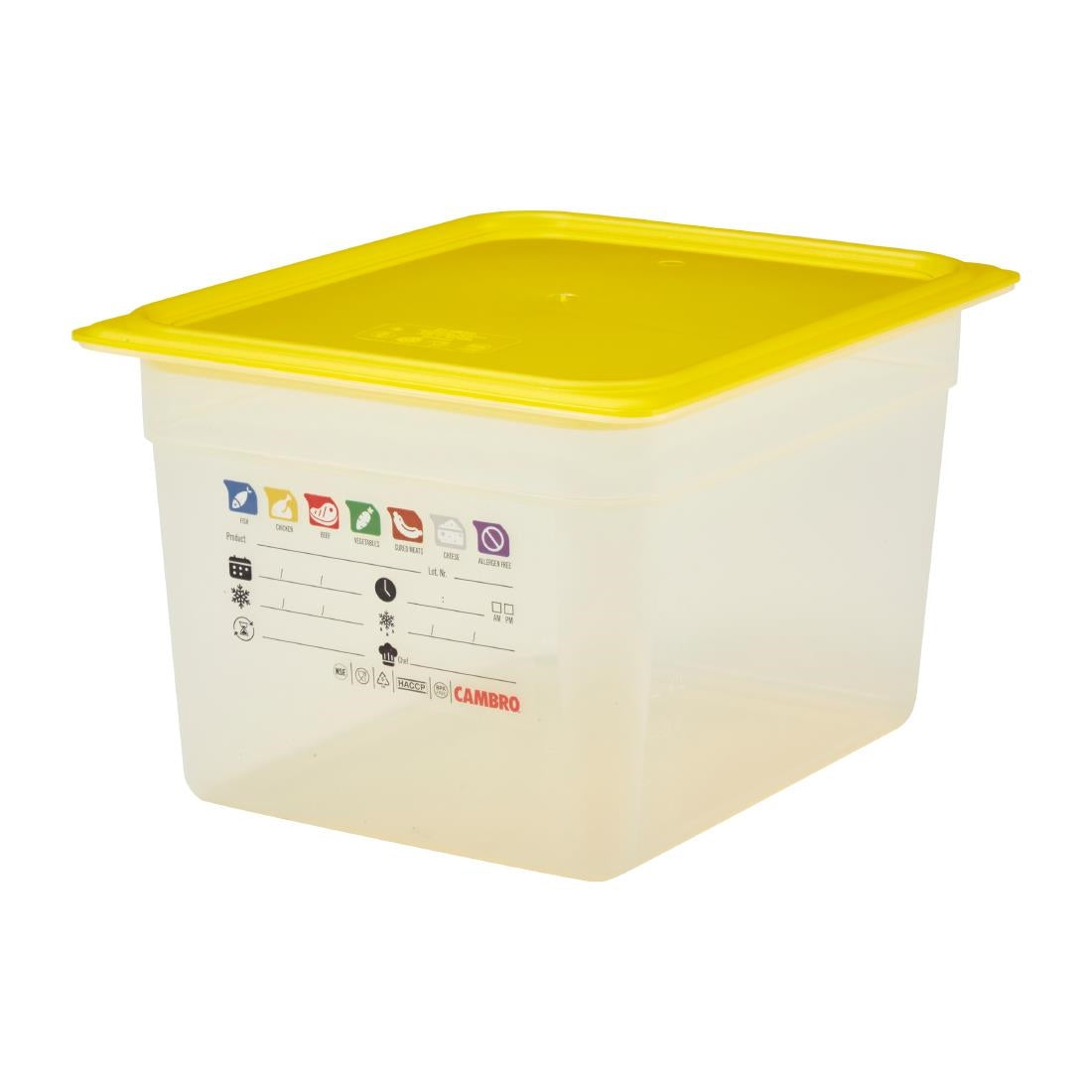 Cambro Safetrak IML Polypropylene Food Storage Container 1/2 GN 200mm