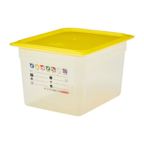 Cambro Safetrak IML Polypropylene Food Storage Container 1/2 GN 200mm