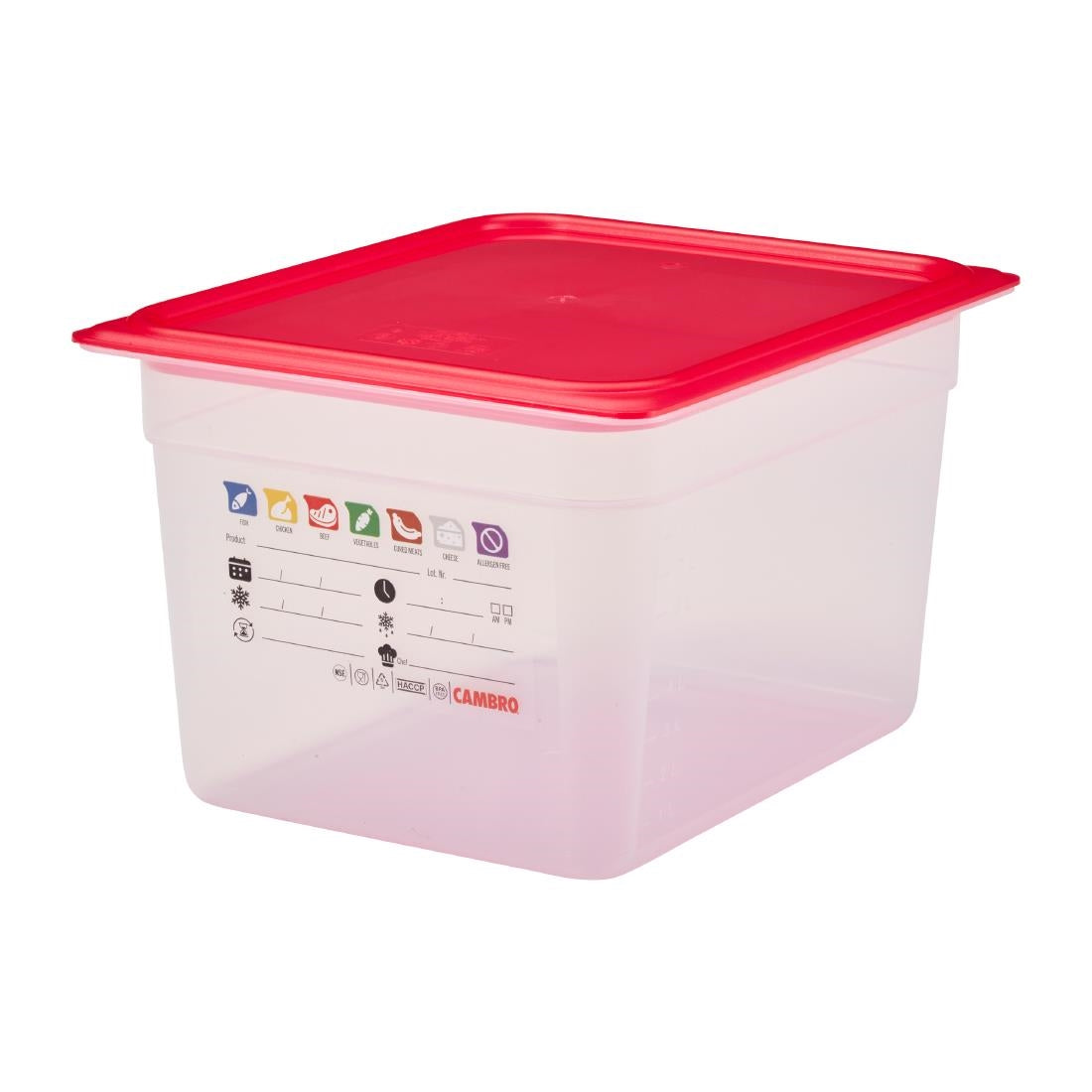 Cambro Safetrak IML Polypropylene Food Storage Container 1/2 GN 200mm