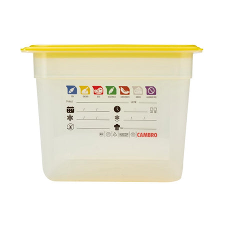 Cambro Safetrak IML Polypropylene Food Storage Container 1/2 GN 200mm