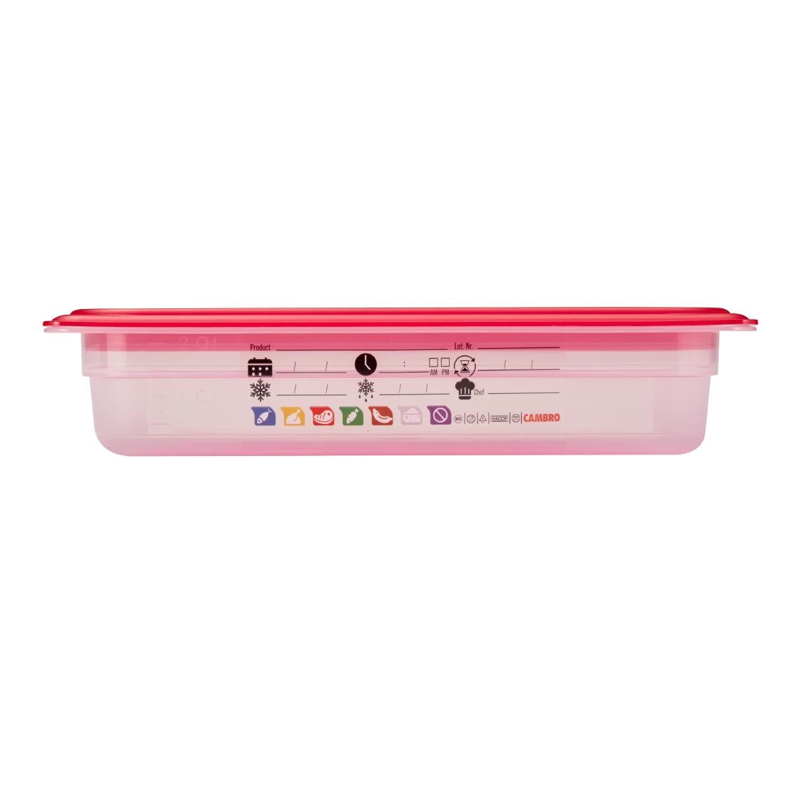 Cambro Safetrak IML Polypropylene Food Storage Container 1/3 GN 65mm