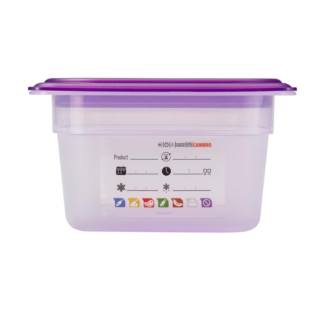 Cambro Safetrak IML Polypropylene Food Storage Container 1/3 GN 100mm