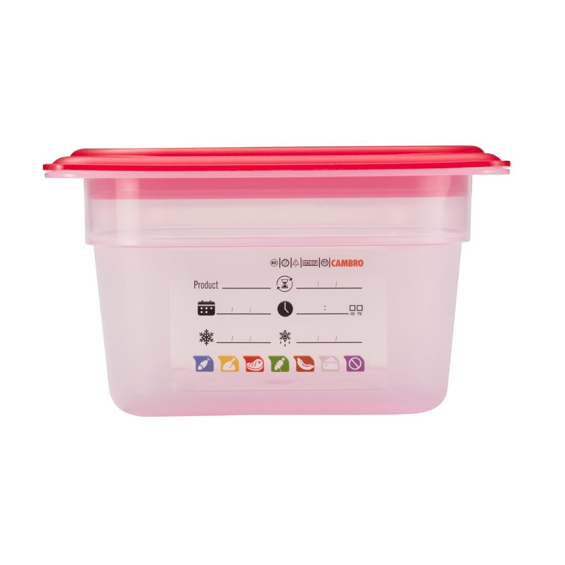 Cambro Safetrak IML Polypropylene Food Storage Container 1/3 GN 100mm