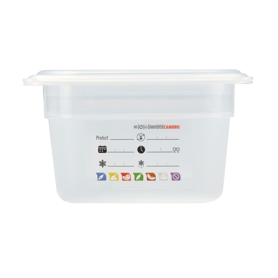 Cambro Safetrak IML Polypropylene Food Storage Container 1/3 GN 100mm