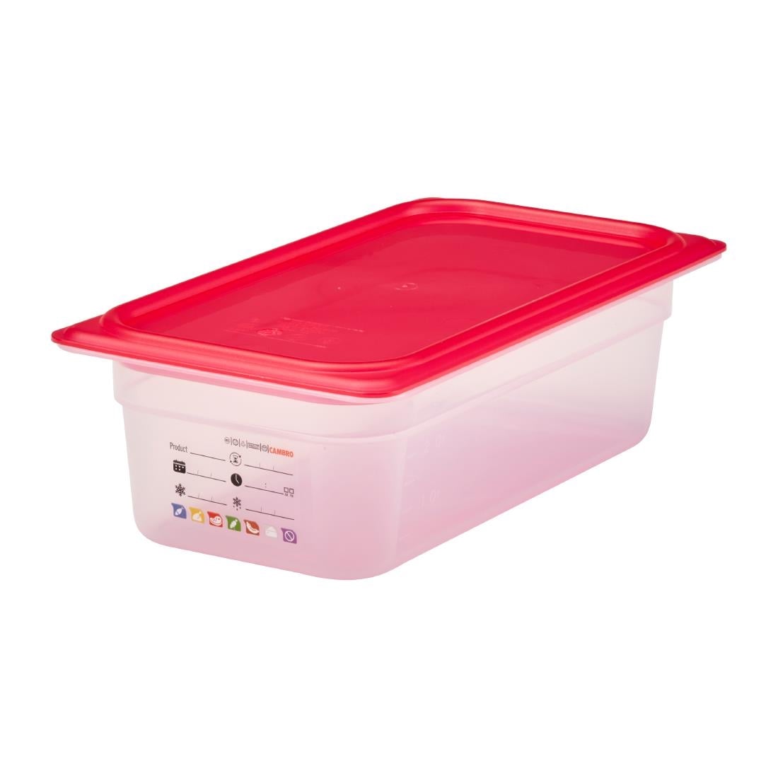 Cambro Safetrak IML Polypropylene Food Storage Container 1/3 GN 100mm