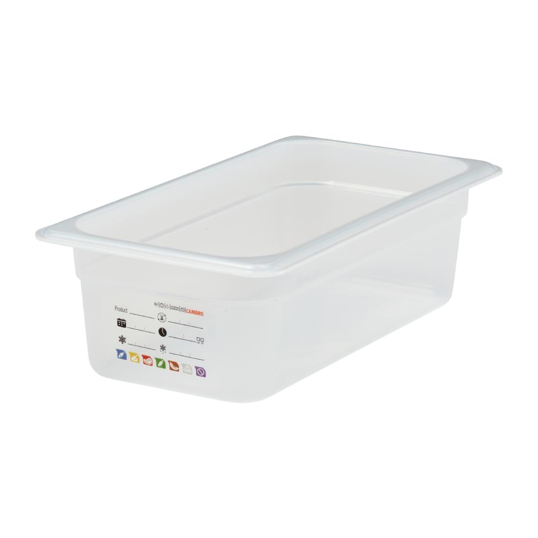 Cambro Safetrak IML Polypropylene Food Storage Container 1/3 GN 100mm