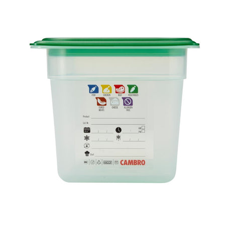 Cambro Safetrak IML Polypropylene Food Storage Container 1/3 GN 150mm