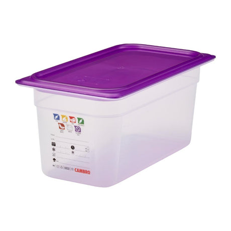 Cambro Safetrak IML Polypropylene Food Storage Container 1/3 GN 150mm