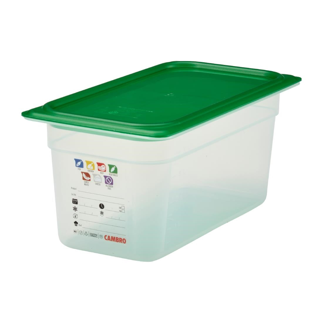 Cambro Safetrak IML Polypropylene Food Storage Container 1/3 GN 150mm