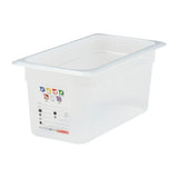 Cambro Safetrak IML Polypropylene Food Storage Container 1/3 GN 150mm