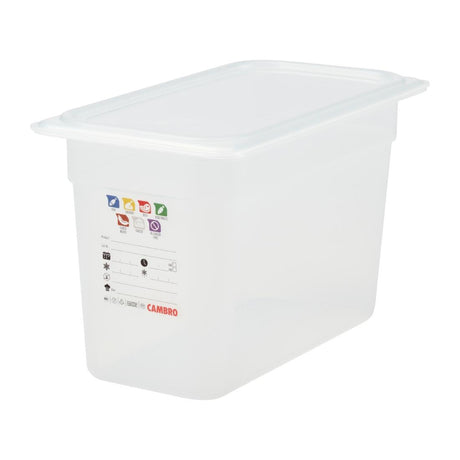 Cambro Safetrak IML Polypropylene Food Storage Container 1/3 GN 200mm