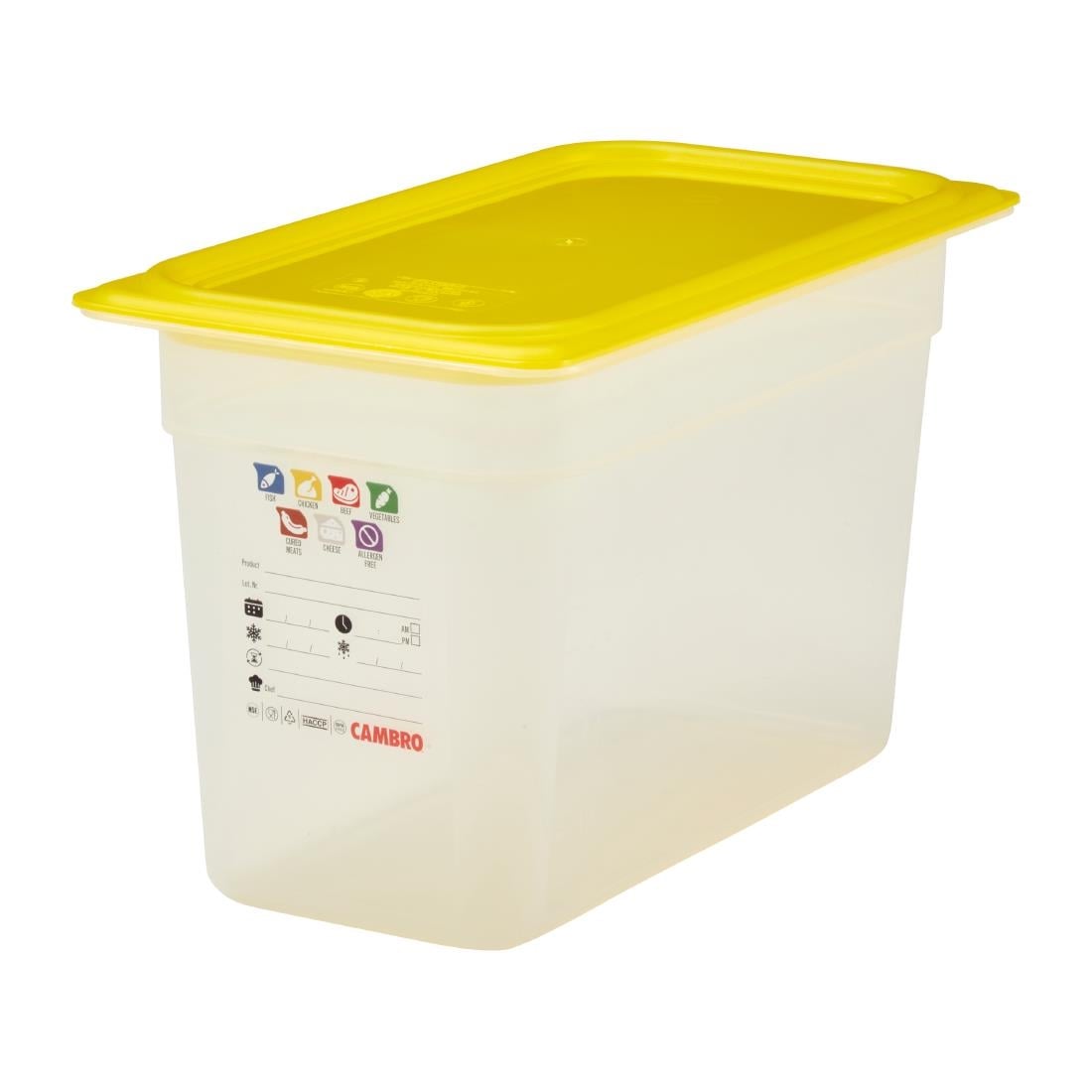 Cambro Safetrak IML Polypropylene Food Storage Container 1/3 GN 200mm