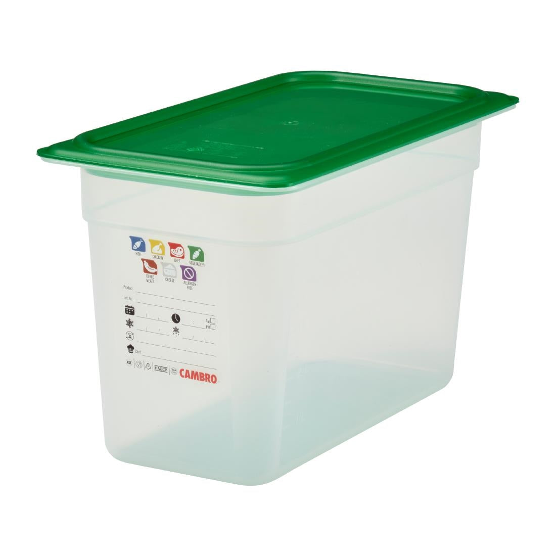 Cambro Safetrak IML Polypropylene Food Storage Container 1/3 GN 200mm