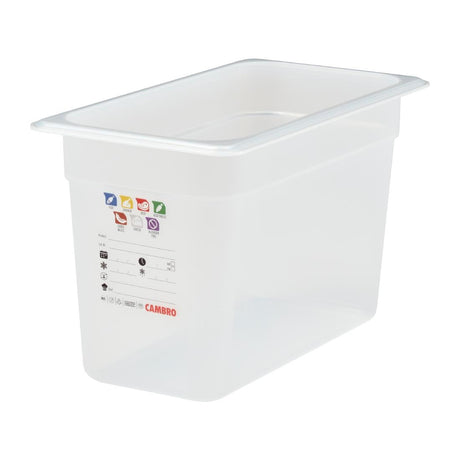 Cambro Safetrak IML Polypropylene Food Storage Container 1/3 GN 200mm