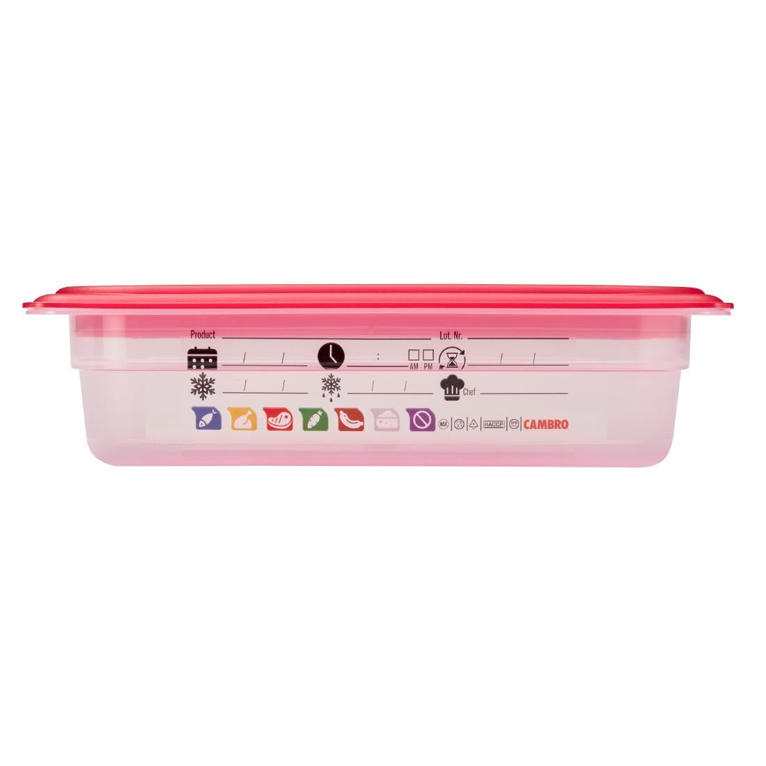 Cambro Safetrak IML Polypropylene Food Storage Container 1/4 GN 65mm