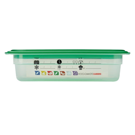 Cambro Safetrak IML Polypropylene Food Storage Container 1/4 GN 65mm