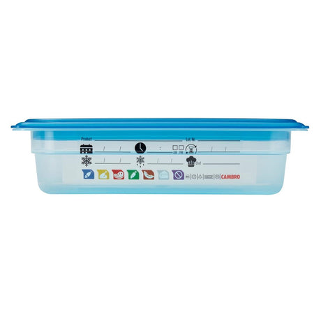 Cambro Safetrak IML Polypropylene Food Storage Container 1/4 GN 65mm