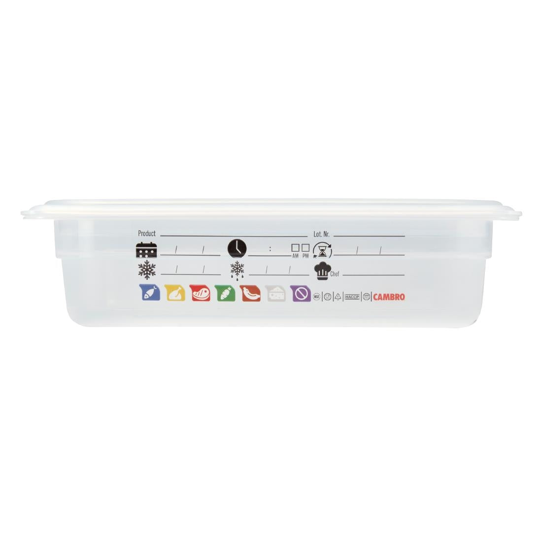 Cambro Safetrak IML Polypropylene Food Storage Container 1/4 GN 65mm