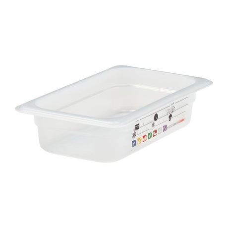 Cambro Safetrak IML Polypropylene Food Storage Container 1/4 GN 65mm
