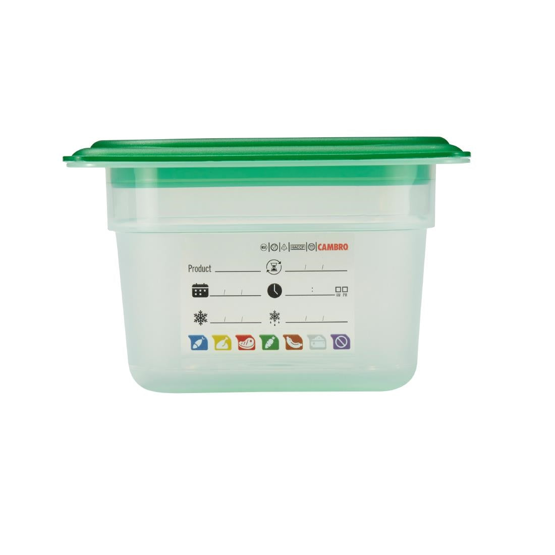 Cambro Safetrak IML Polypropylene Food Storage Container 1/4 GN 100mm