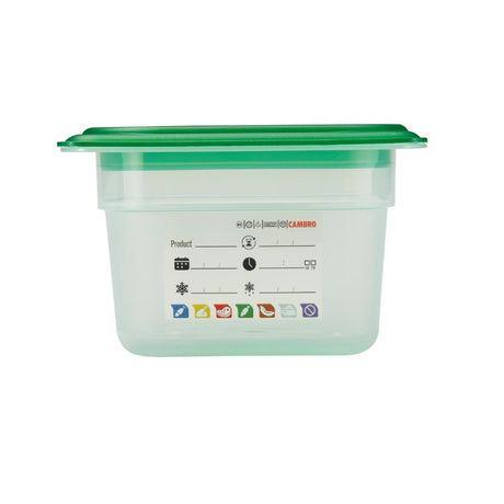 Cambro Safetrak IML Polypropylene Food Storage Container 1/4 GN 100mm