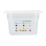 Cambro Safetrak IML Polypropylene Food Storage Container 1/4 GN 100mm