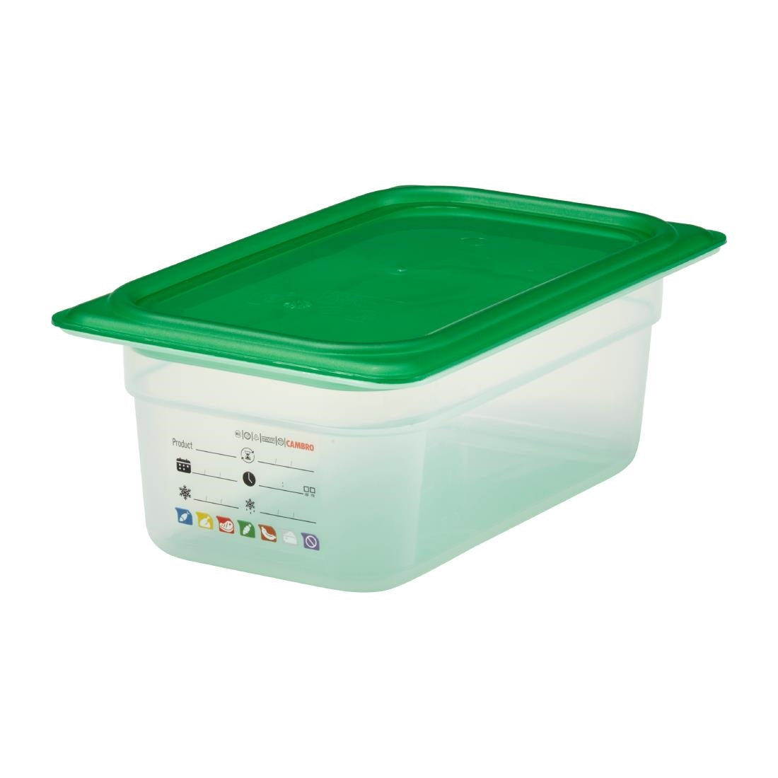 Cambro Safetrak IML Polypropylene Food Storage Container 1/4 GN 100mm