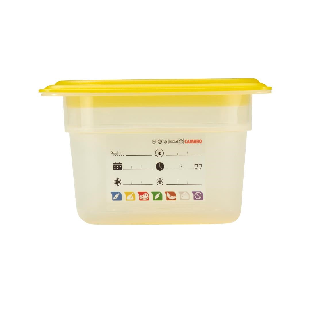 Cambro Safetrak IML Polypropylene Food Storage Container 1/4 GN 100mm