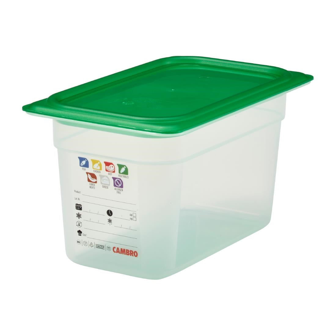 Cambro Safetrak IML Polypropylene Food Storage Container 1/4 GN 150mm