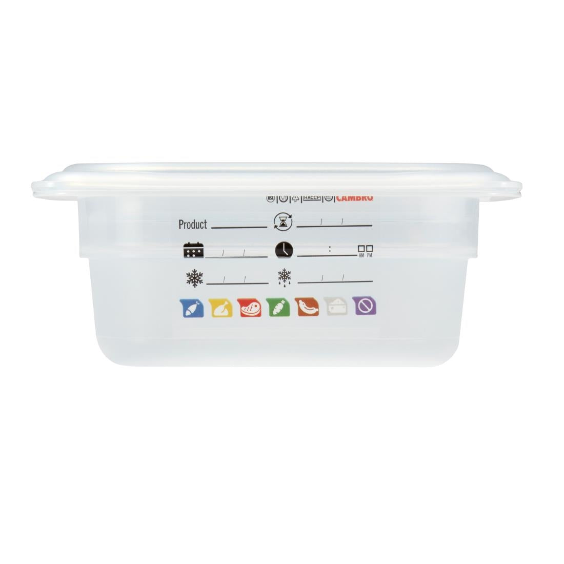 Cambro Safetrak IML Polypropylene Food Storage Container 1/6 GN 65mm
