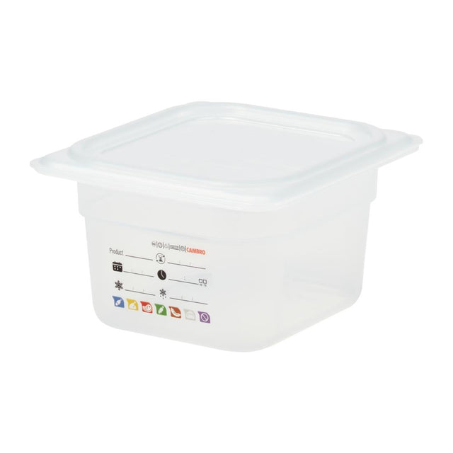 Cambro Safetrak IML Polypropylene Food Storage Container 1/6 GN 100mm