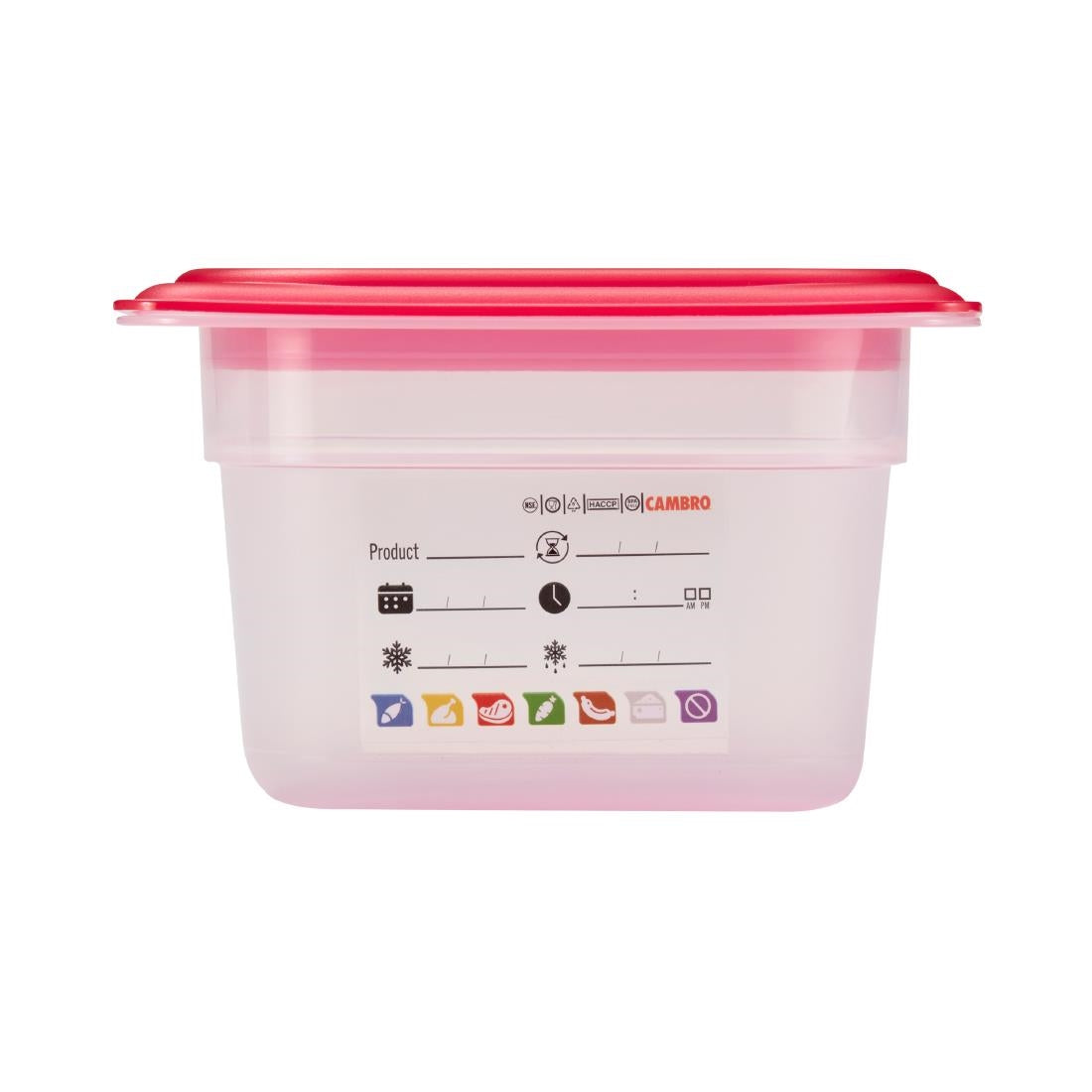Cambro Safetrak IML Polypropylene Food Storage Container 1/6 GN 100mm