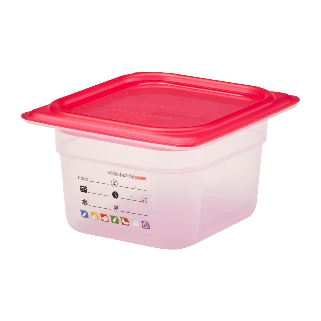 Cambro Safetrak IML Polypropylene Food Storage Container 1/6 GN 100mm