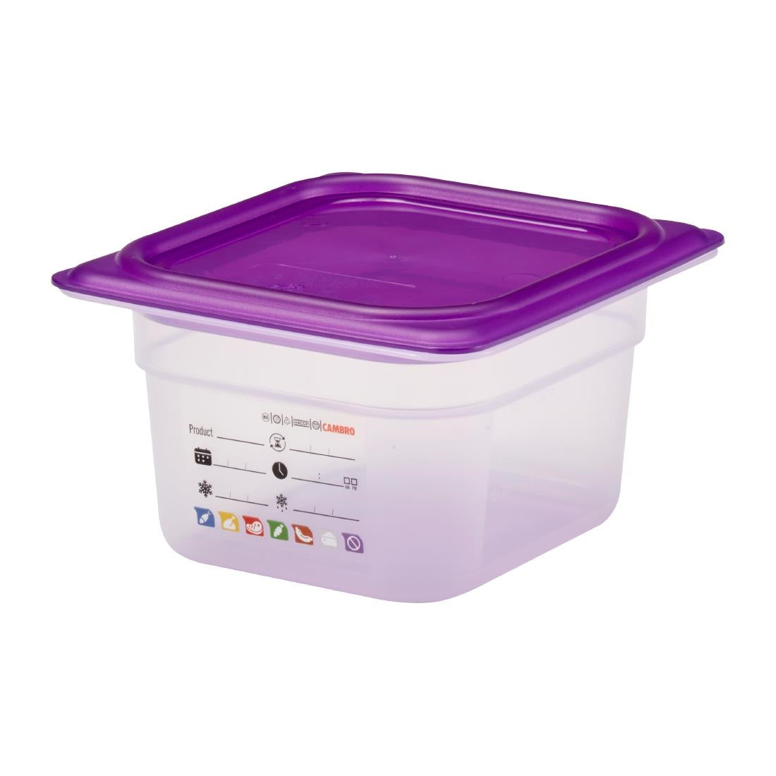 Cambro Safetrak IML Polypropylene Food Storage Container 1/6 GN 100mm