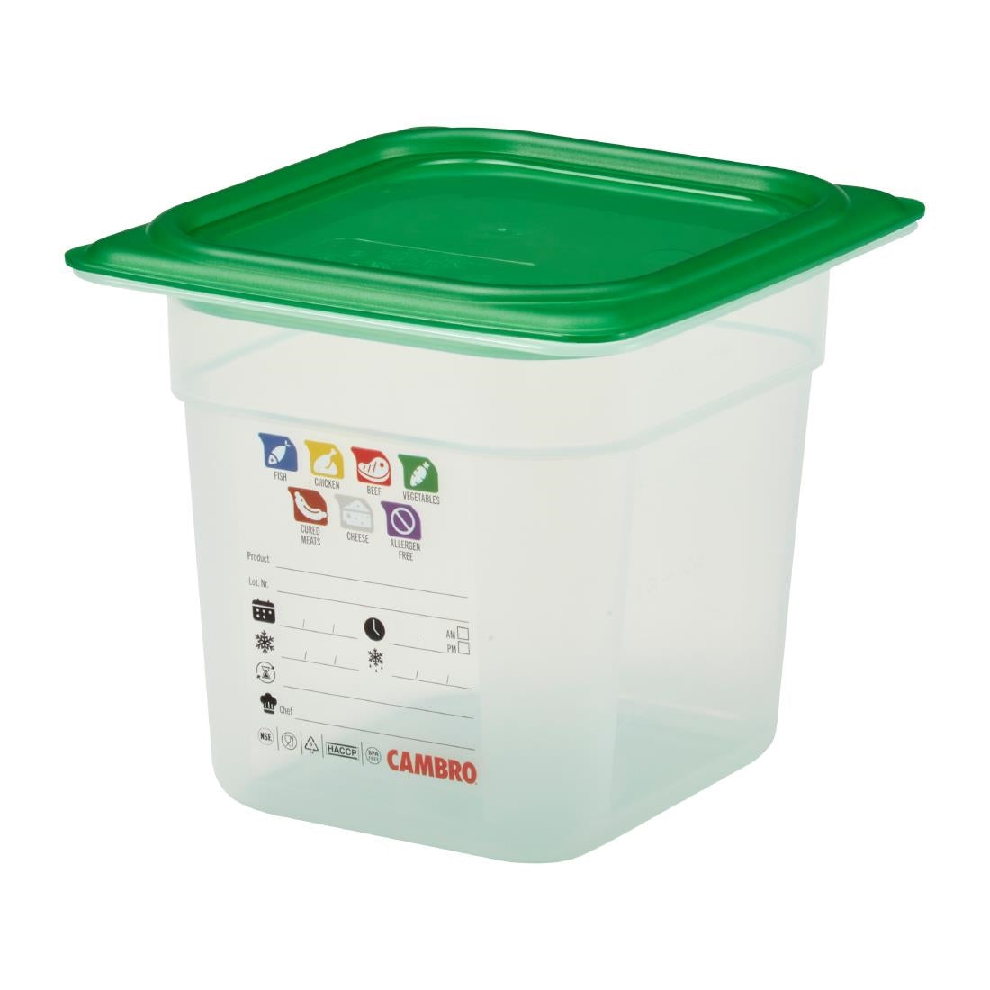 Cambro Safetrak IML Polypropylene Food Storage Container 1/6 GN 150mm