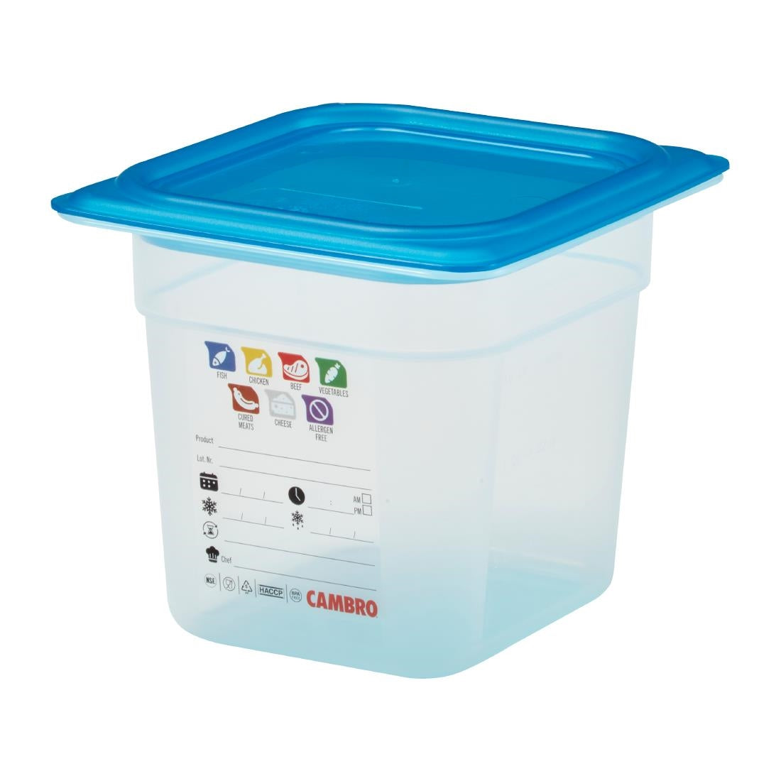 Cambro Safetrak IML Polypropylene Food Storage Container 1/6 GN 150mm