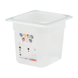 Cambro Safetrak IML Polypropylene Food Storage Container 1/6 GN 150mm