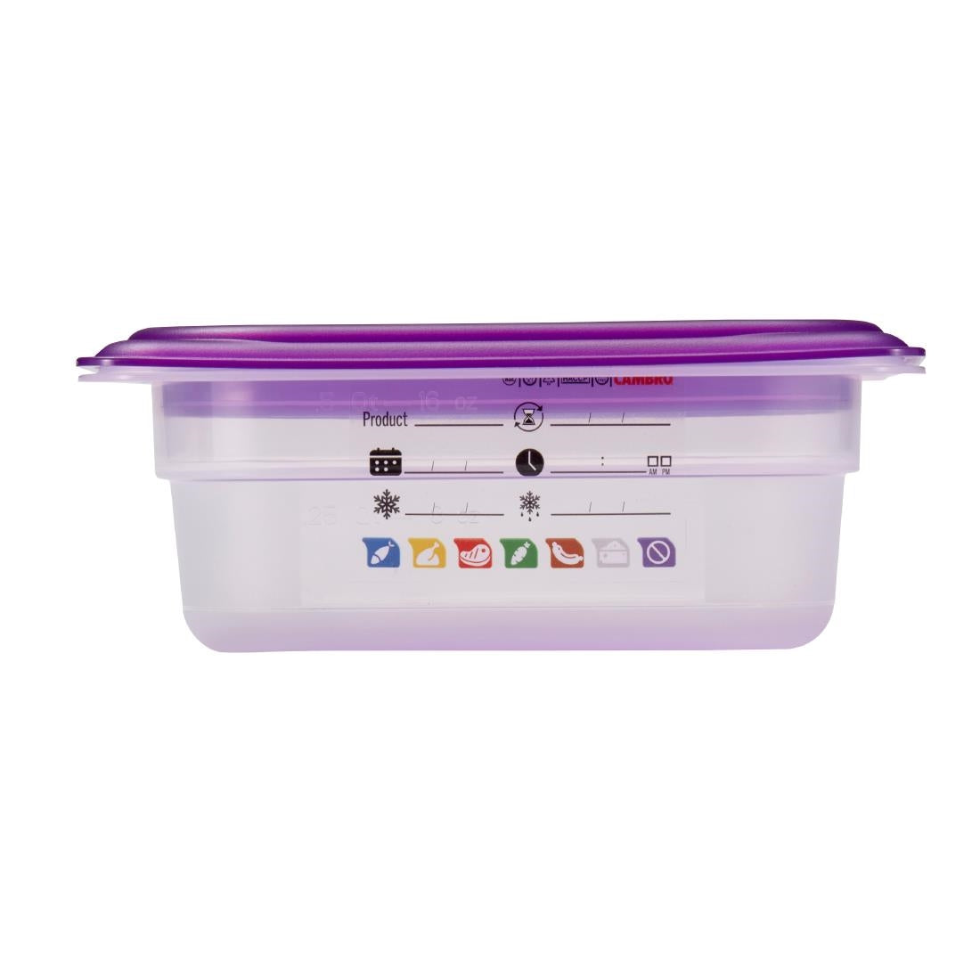 Cambro Safetrak IML Polypropylene Food Storage Container 1/9 GN 65mm