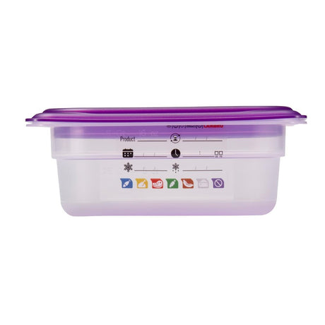 Cambro Safetrak IML Polypropylene Food Storage Container 1/9 GN 65mm
