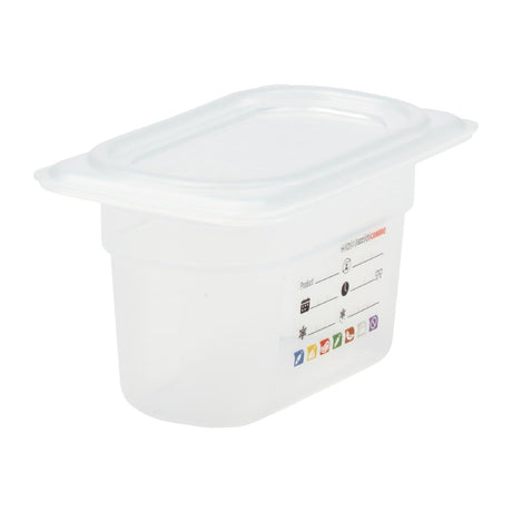 Cambro Safetrak IML Polypropylene Food Storage Container 1/9 GN 100mm