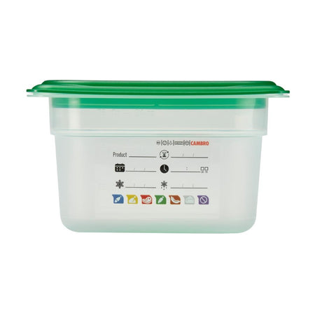 Cambro Safetrak IML Polypropylene Food Storage Container 1/9 GN 100mm