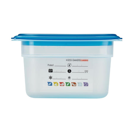 Cambro Safetrak IML Polypropylene Food Storage Container 1/9 GN 100mm