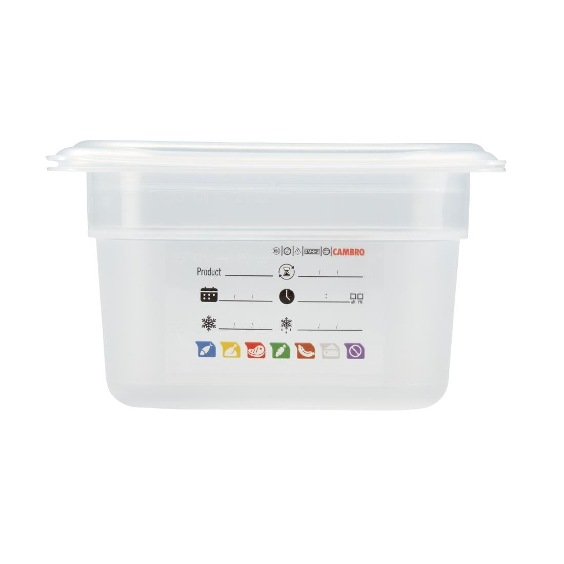 Cambro Safetrak IML Polypropylene Food Storage Container 1/9 GN 100mm