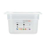 Cambro Safetrak IML Polypropylene Food Storage Container 1/9 GN 100mm